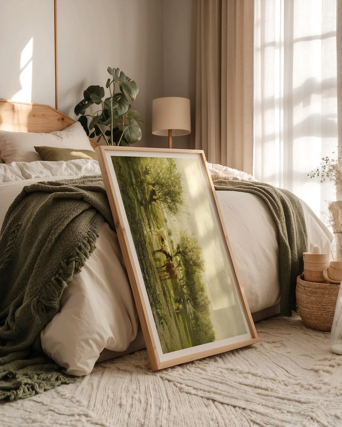 Image of poster Cows at a Pond by Gerard Bilders