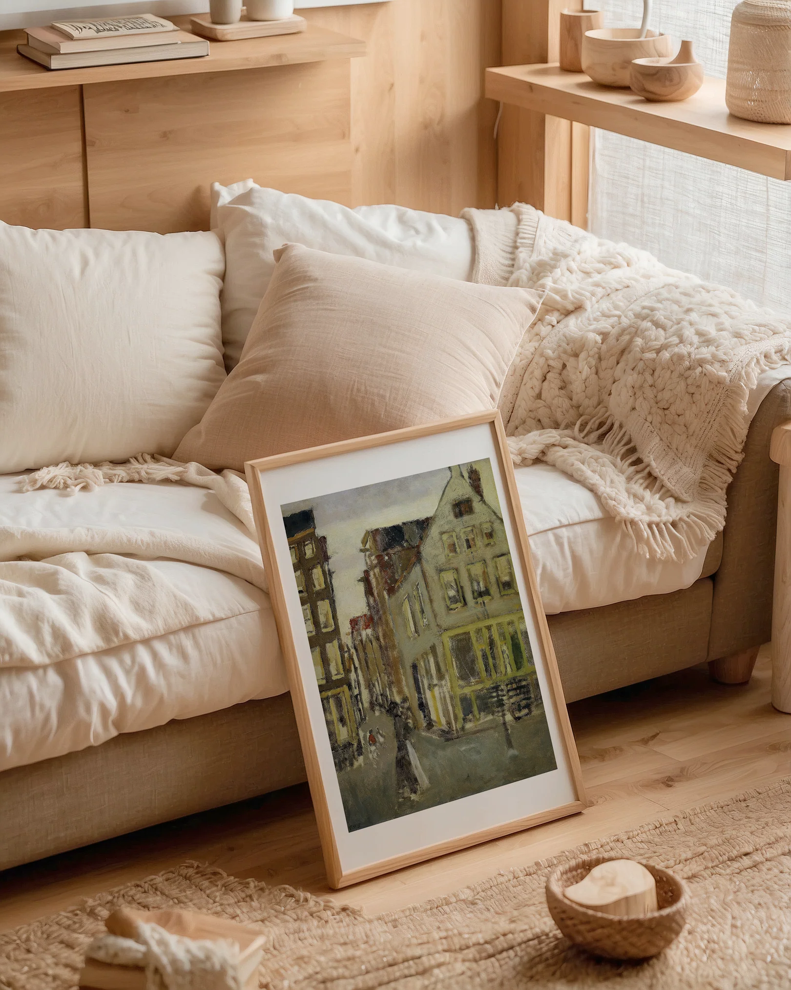 poster De Lauriergracht bij de Tweede Laurierdwarsstraat by George Hendrik Breitner