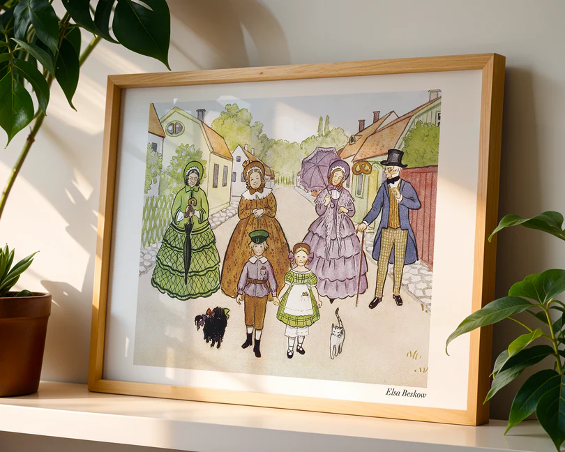 Image of poster Pricken och hans nya vänner by Elsa Beskow, 1918