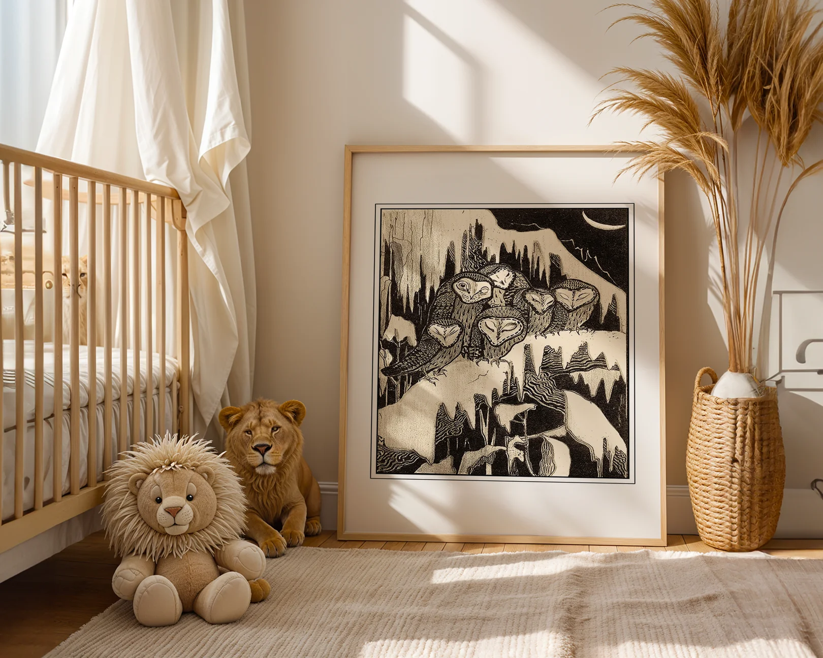 Image of djur poster in barnrum budget gallery tavelvägg