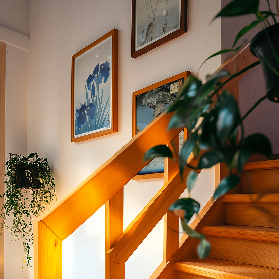 Image of gallery wall with Ukiyo-e posters