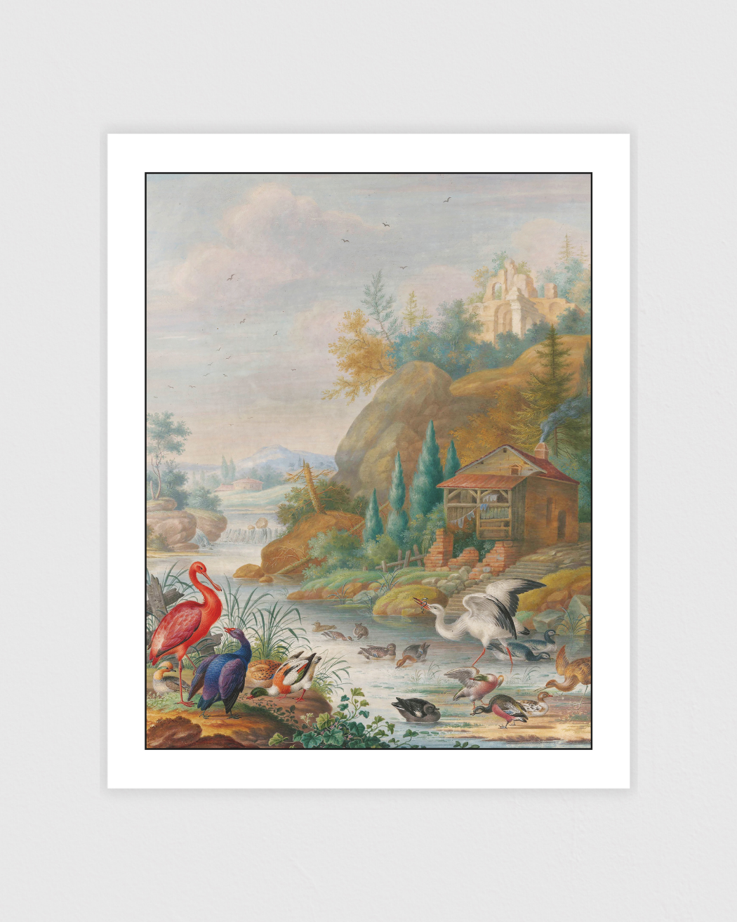 Bild på Birds near a Mountain Stream