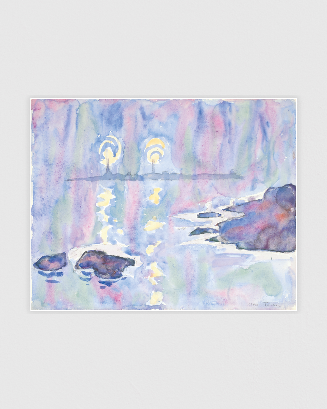 Bild på Watercolor No.73, Blue and Lavender