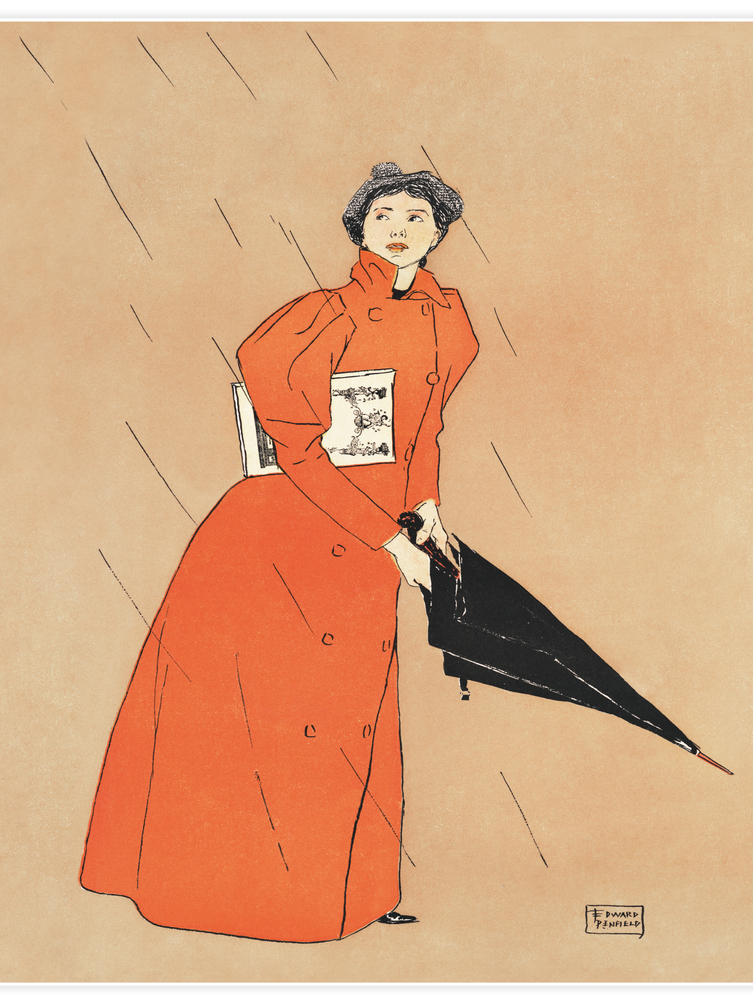 Bild på Woman holding umbrella