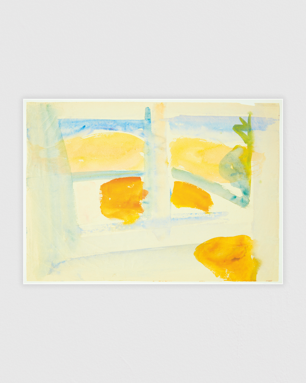 Bild på Udsigt gennem et vindue til en strand, Sydfrankrig