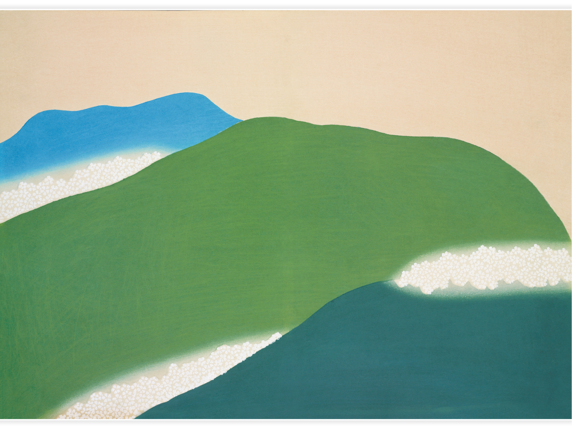 Green mountains from Momoyogusa