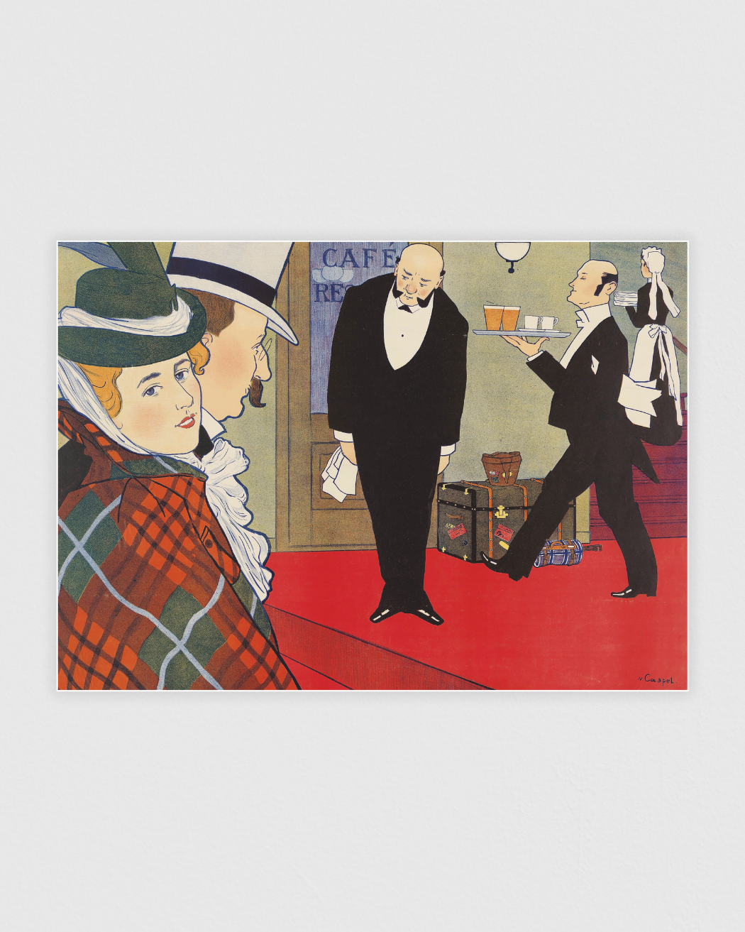 Bild på Man en vrouw en twee obers