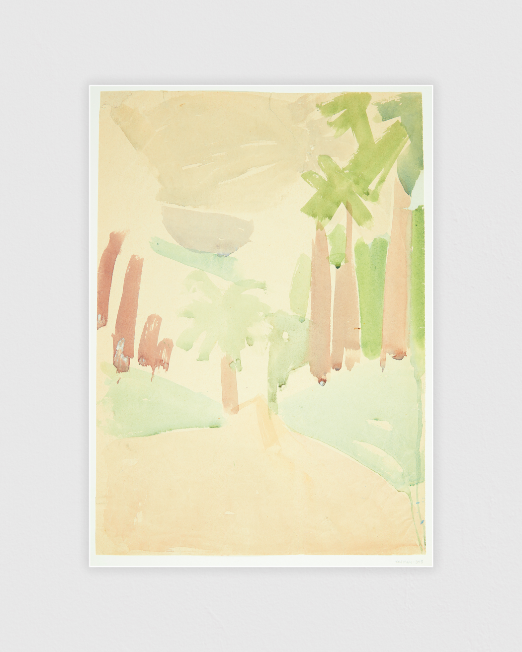 Bild på Landskab med palmer, Sydfrankrig