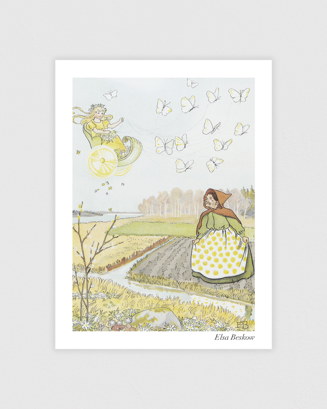 Bild på Olles Skidfärd - Prinsessan Vår i sin vagn