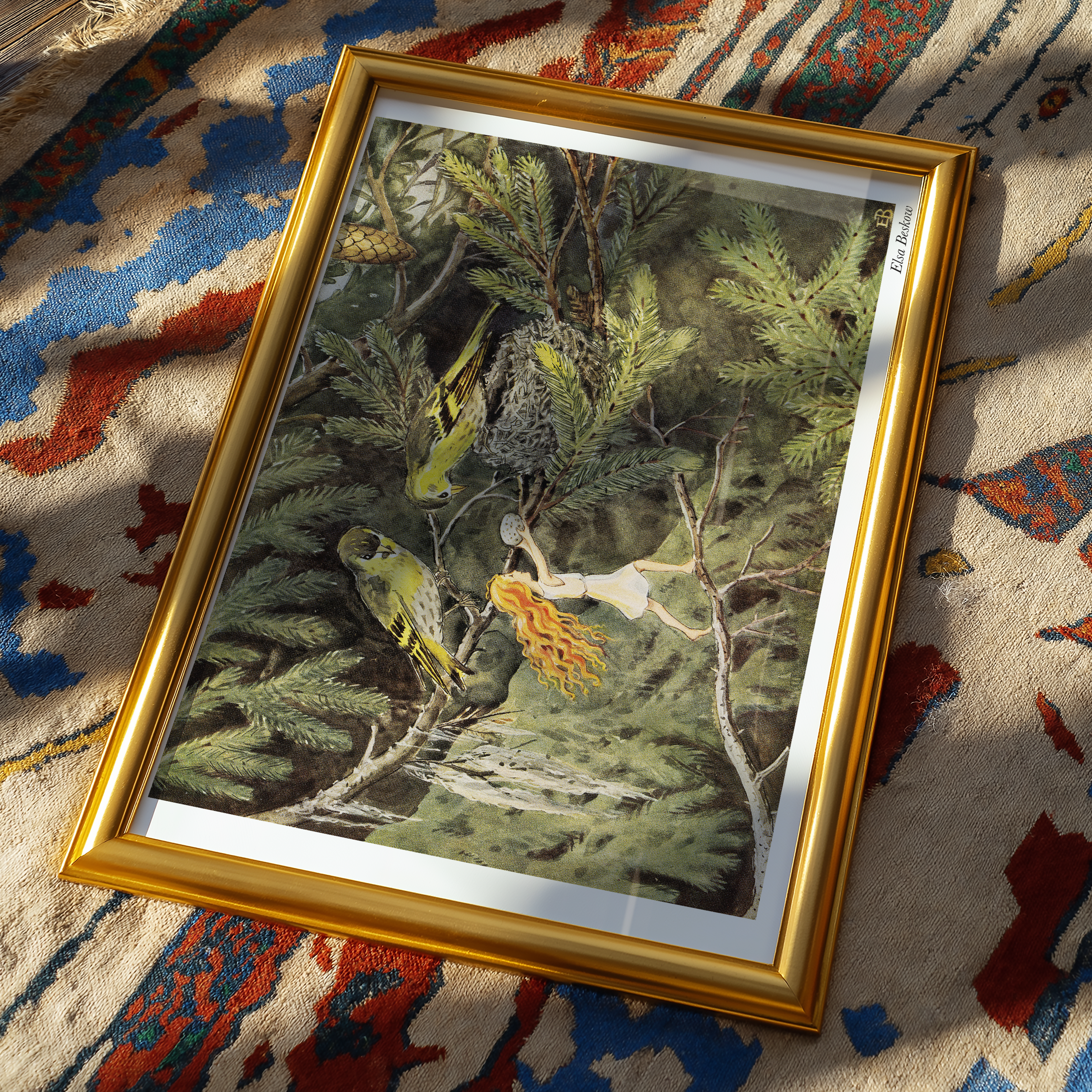 Bild på Solägget - Älvan och småfåglarna i skogen