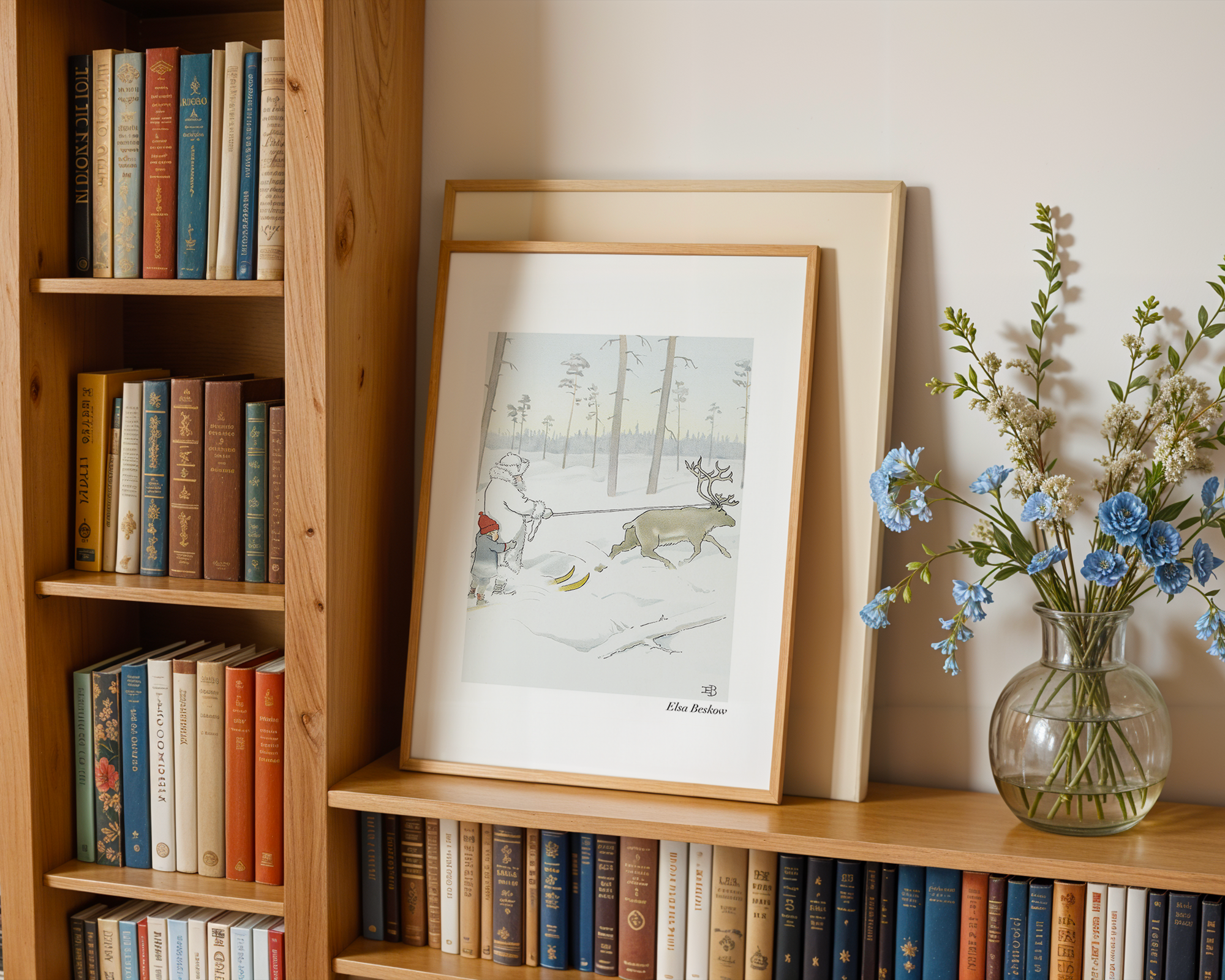 Bild på Olles Skidfärd - Farbror Rimfrost och en ren