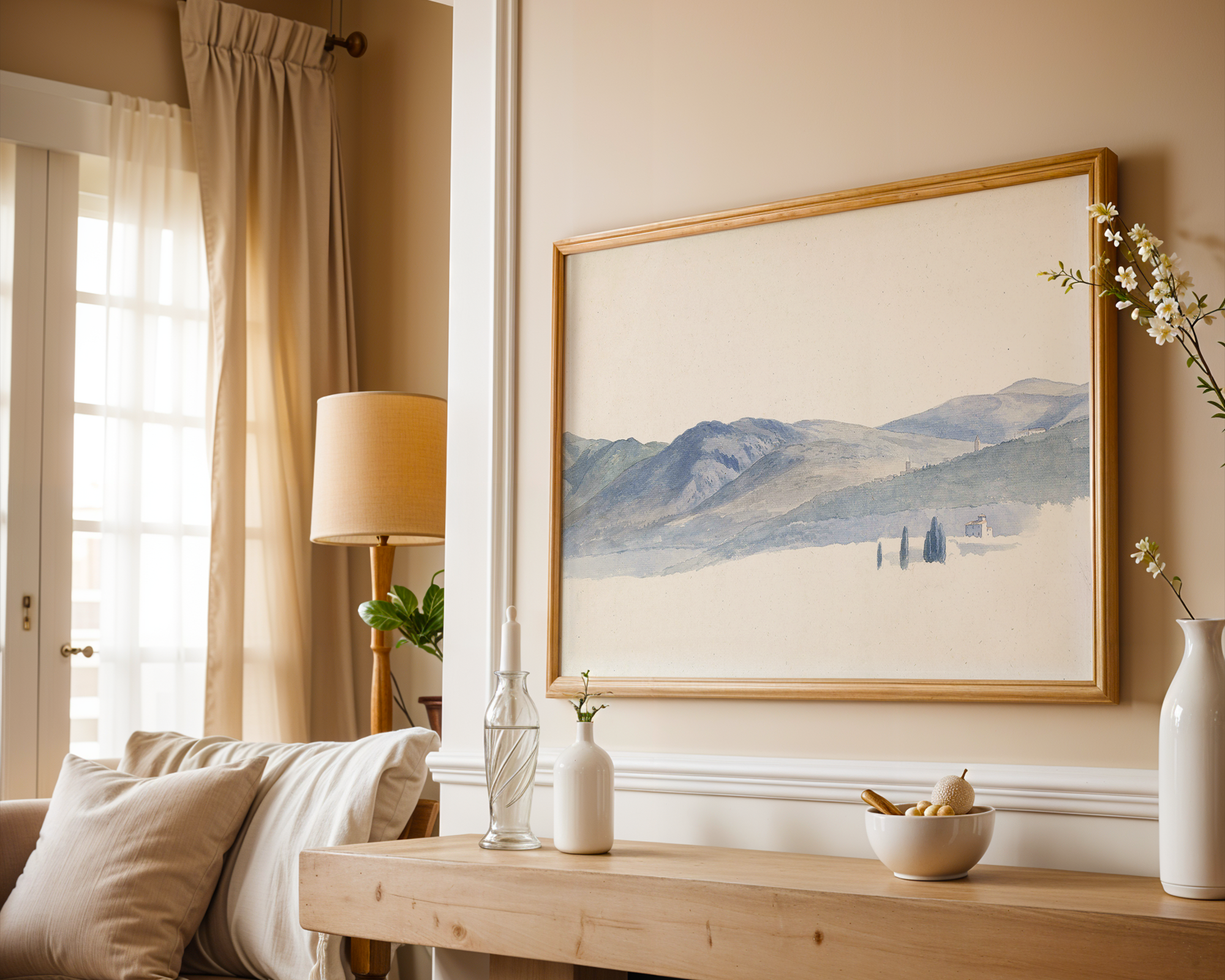 Bild på Gezicht op de heuvels rond Tivoli