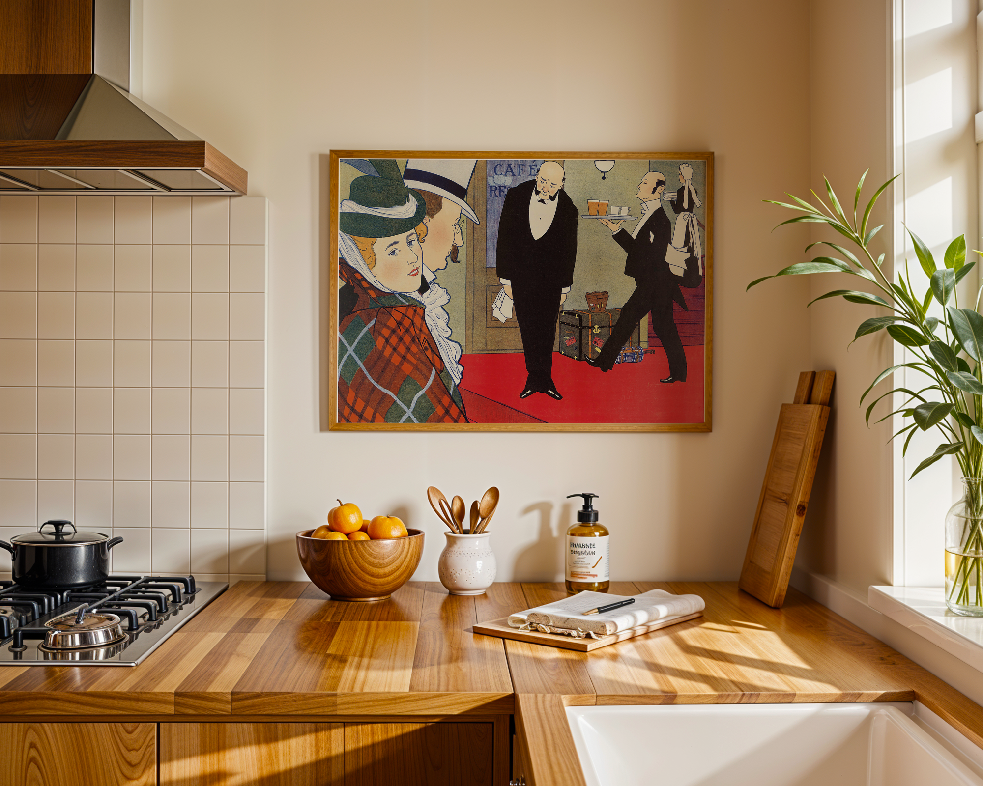 Bild på Man en vrouw en twee obers