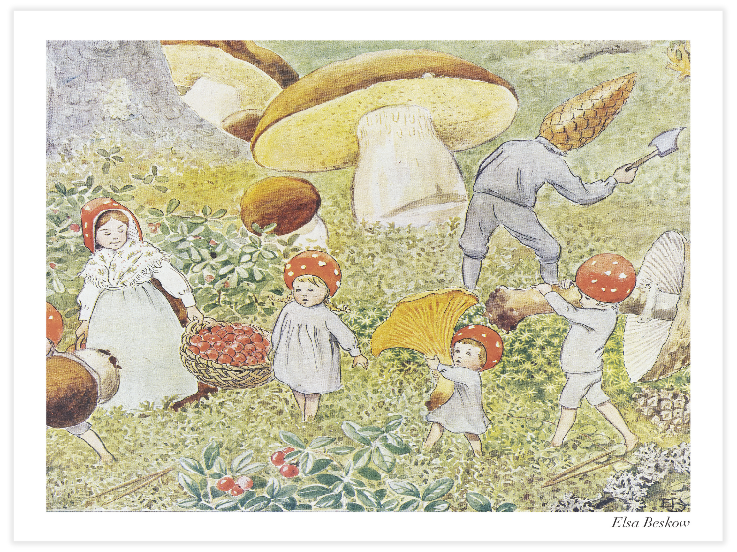 Bild på Tomtebobarnen - Samlar bär och svamp i den stora skogen