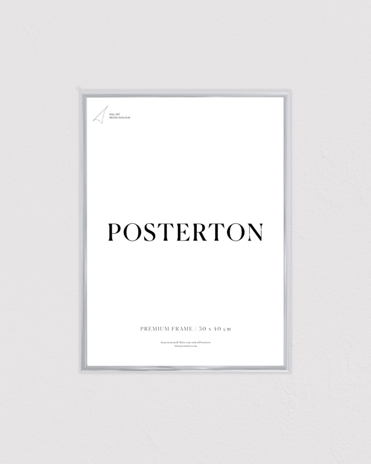 Bild på Silver effect metal frame