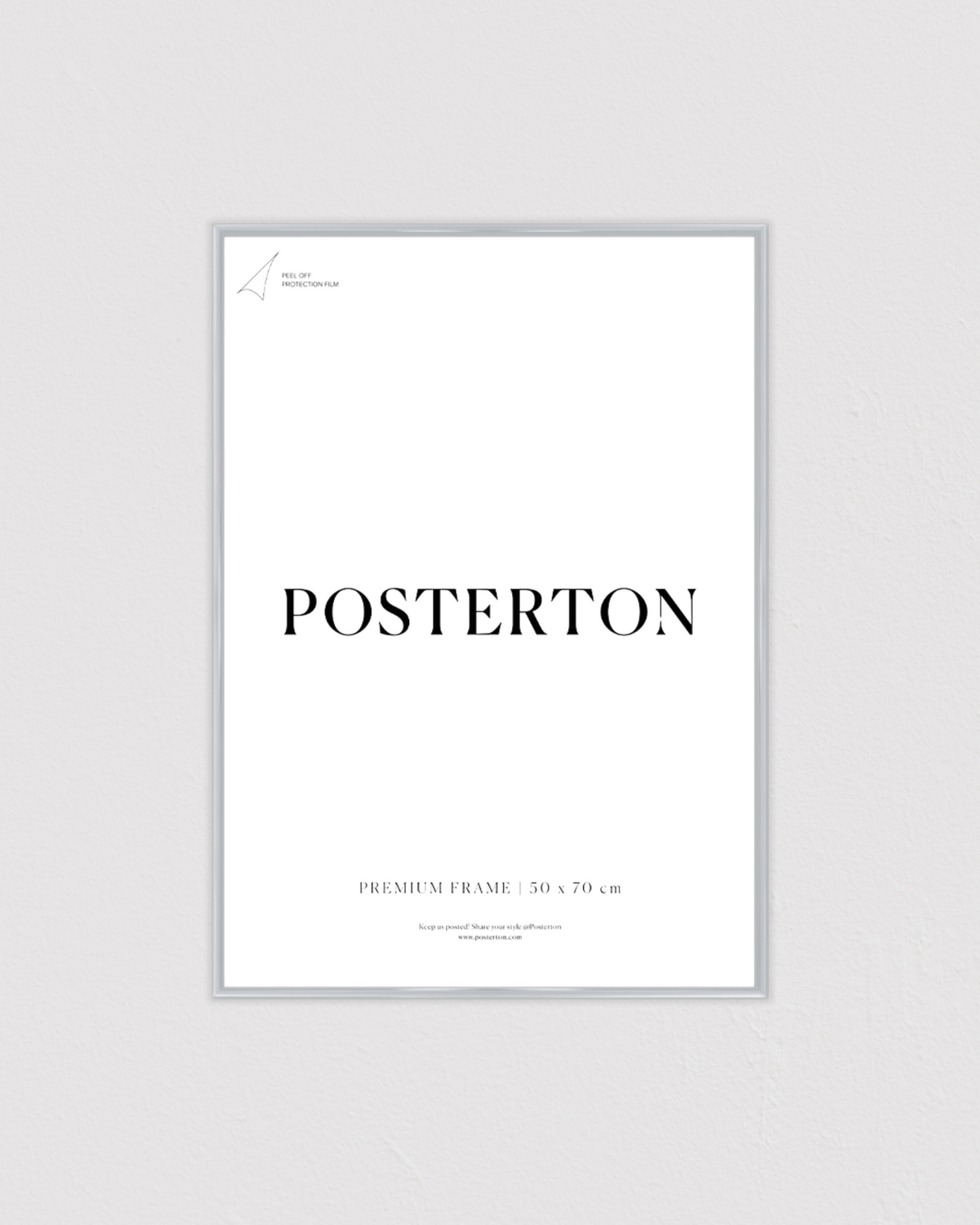 Bild på Silver effect metal frame