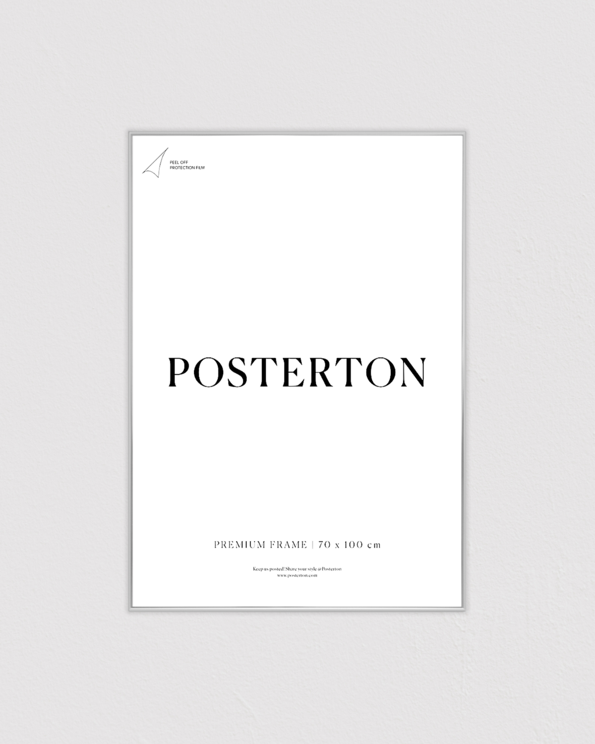 Bild på Silver effect metal frame