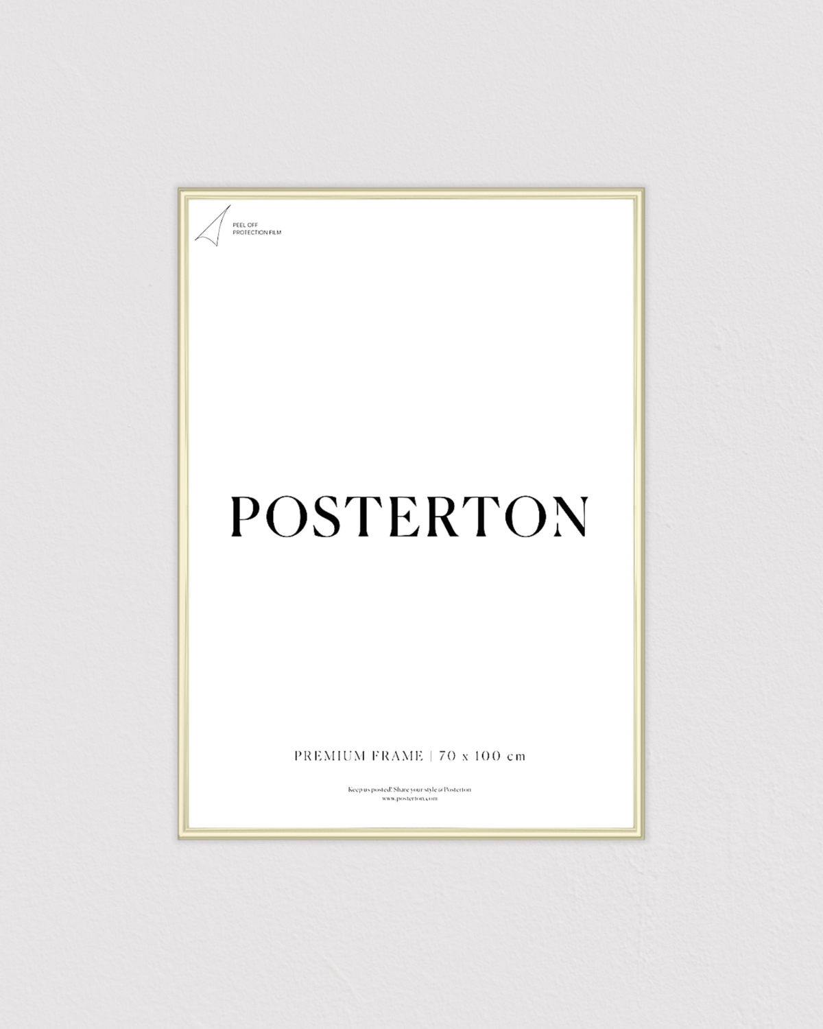 Bild på Gold effect metal frame