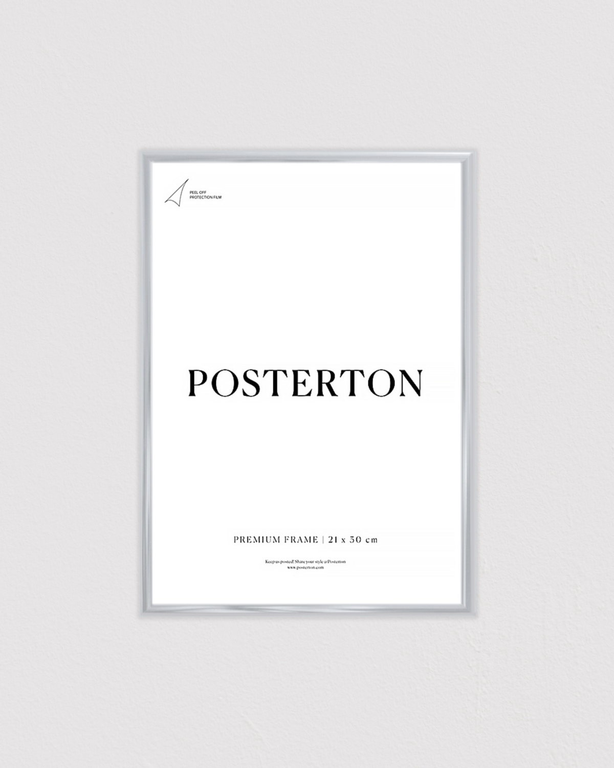 Bild på Silver effect metal frame