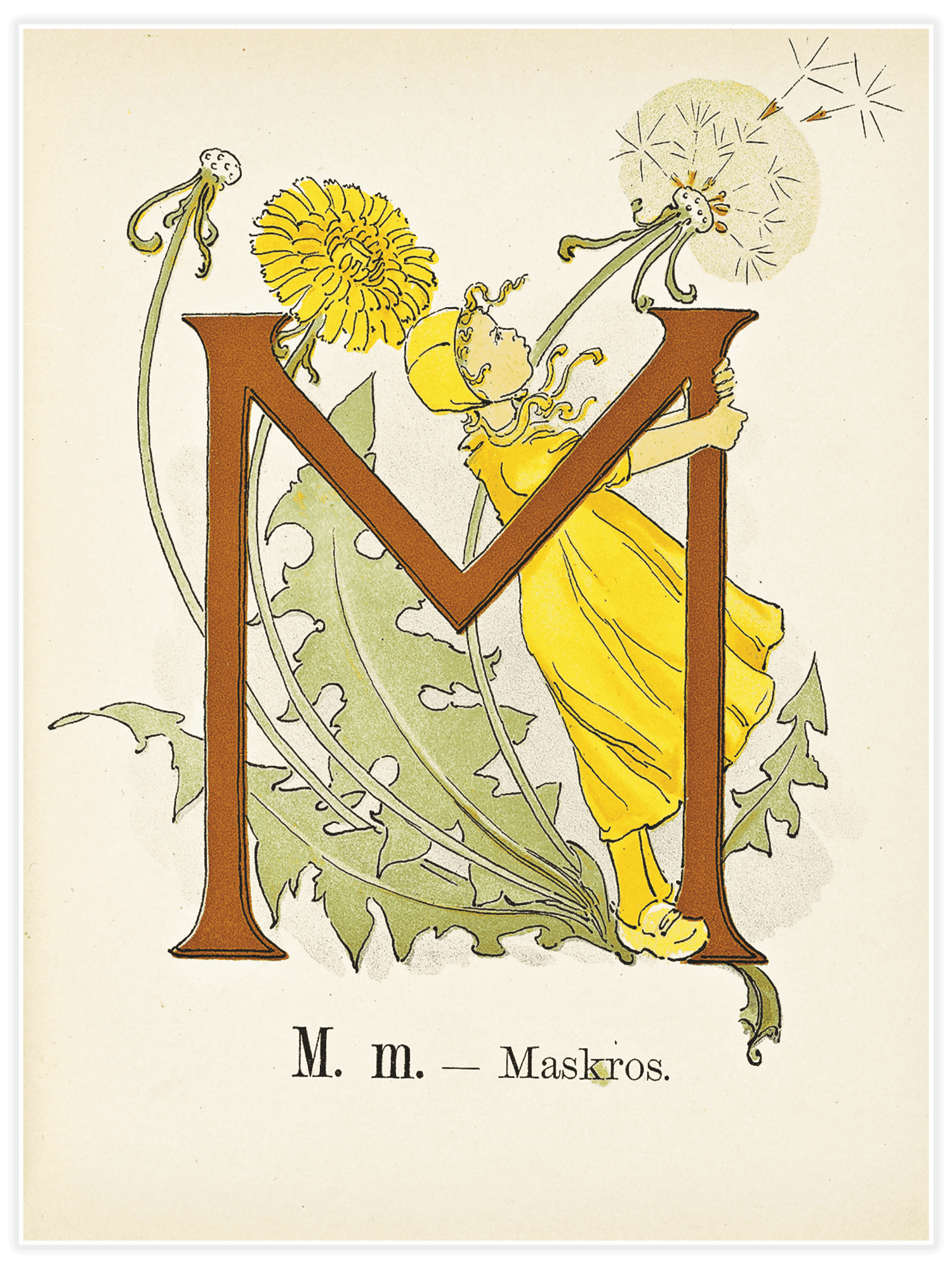 Bild på Prinsarnes blomsteralfabet - M