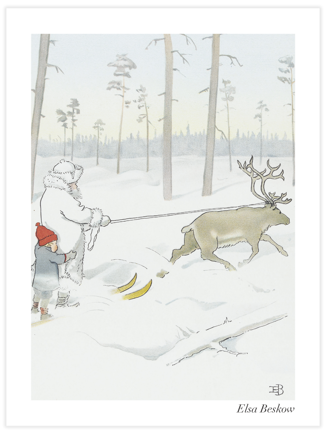 Bild på Olles Skidfärd - Farbror Rimfrost och en ren