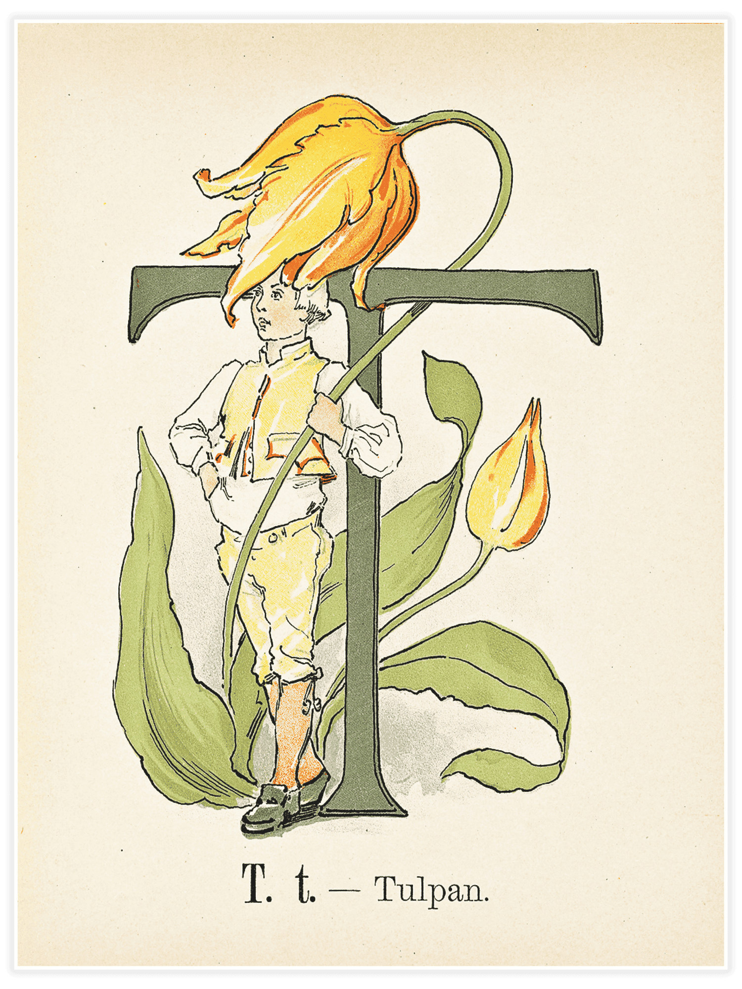 Bild på Prinsarnes blomsteralfabet - T