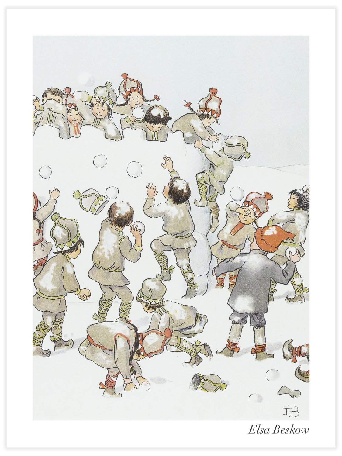 Bild på Olles Skidfärd - Ett snöbollskrig