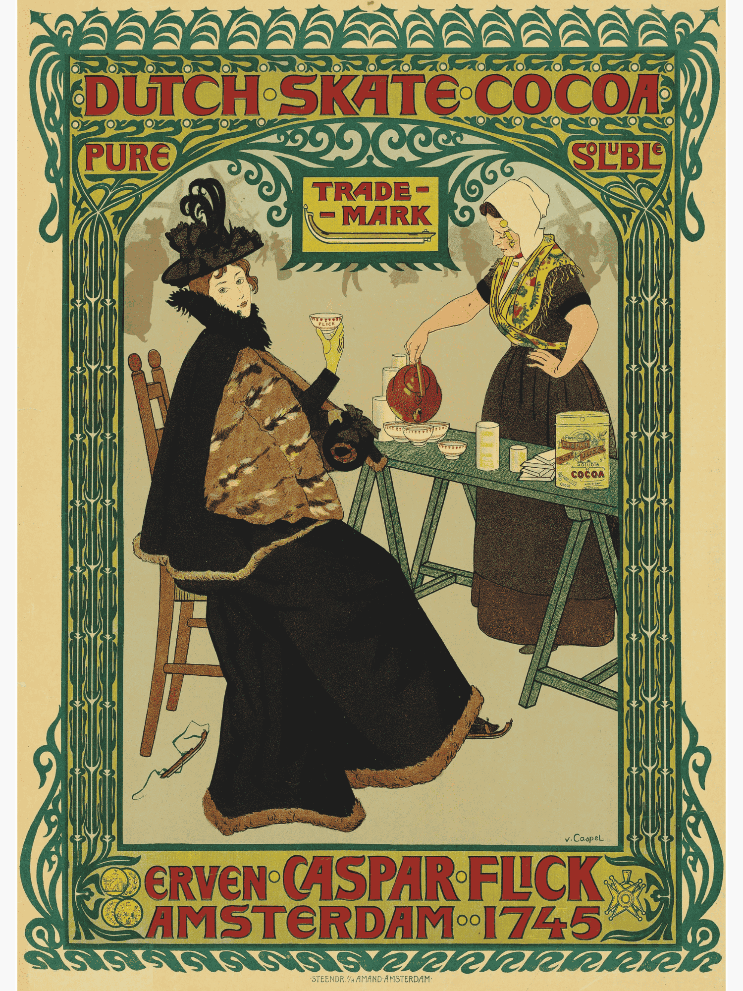 Bild på Dutch skate cocoa Erven Caspar Flick