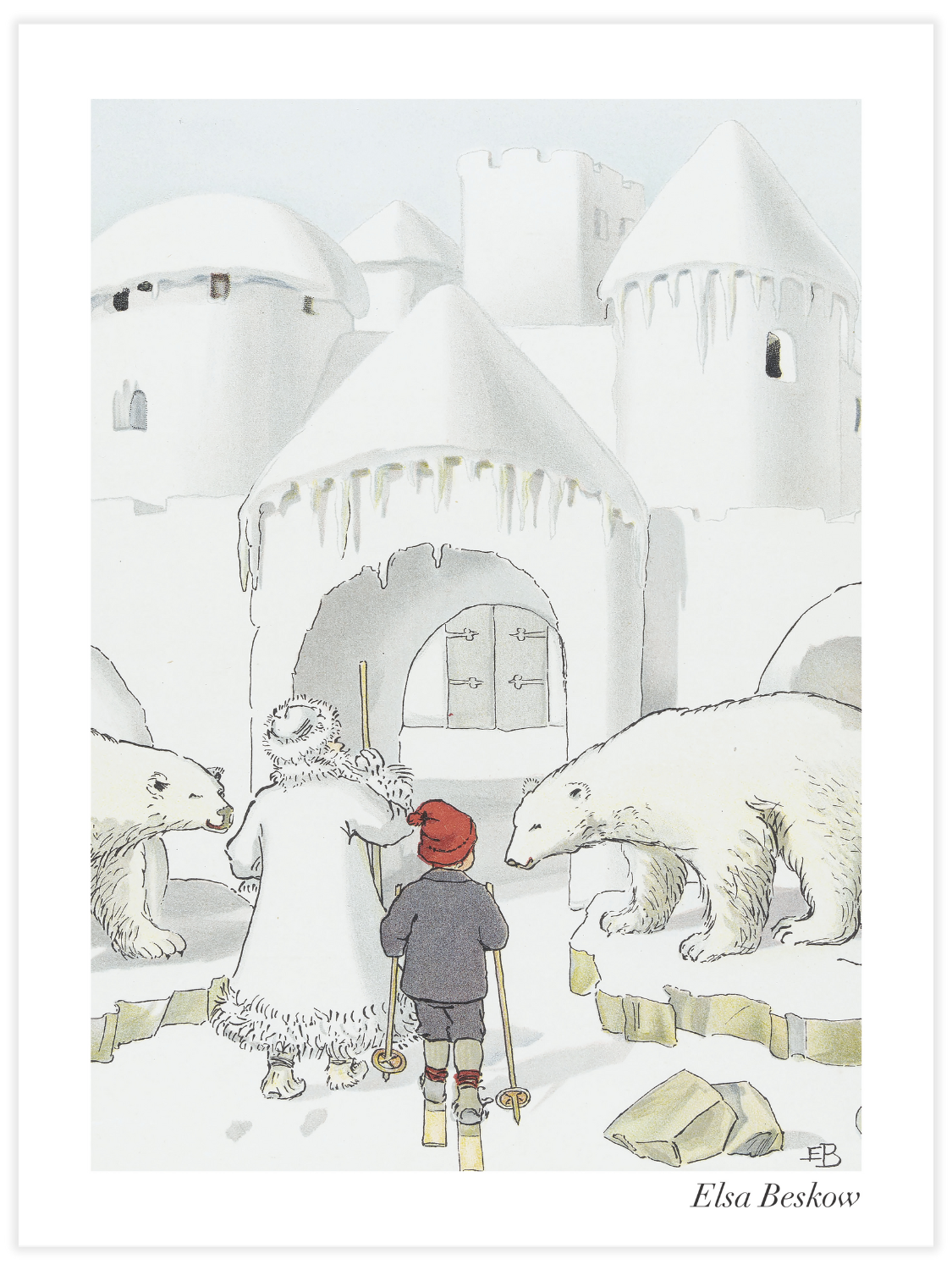 Bild på Olles Skidfärd - Snöborg med isbjörnar