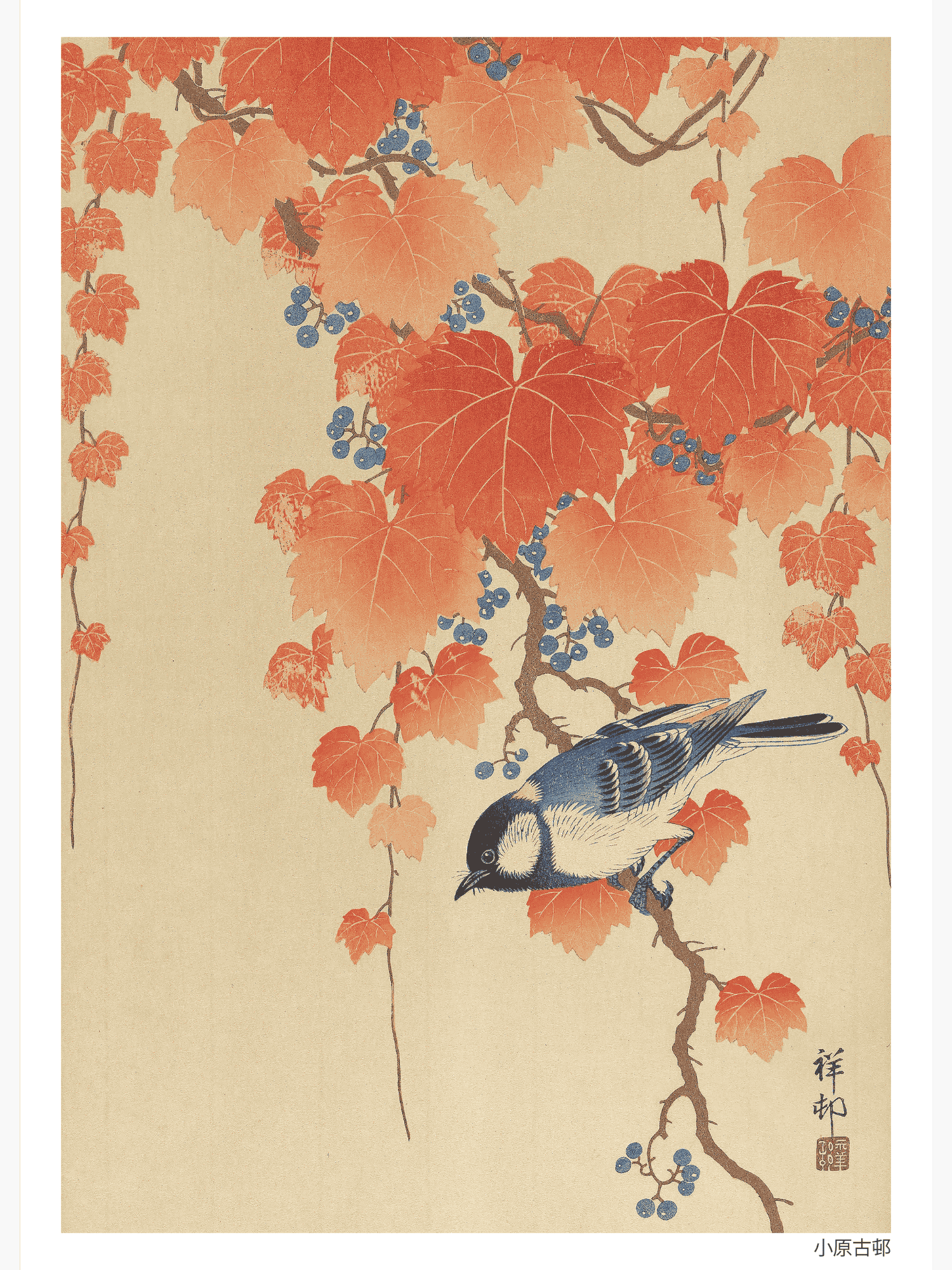 Bild på Great Tit on Paulownia Branch