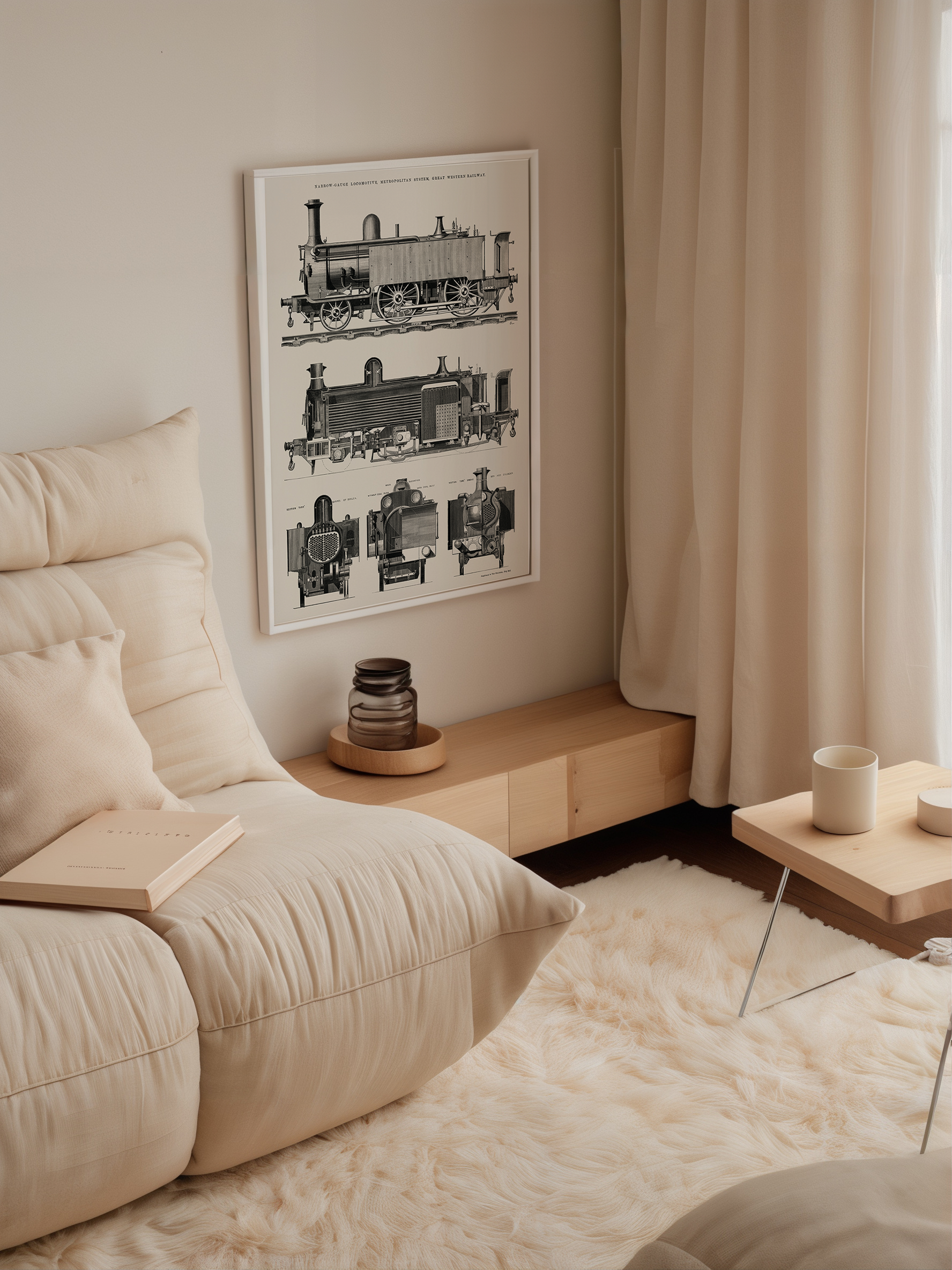 Bild på Engine train and its compartments