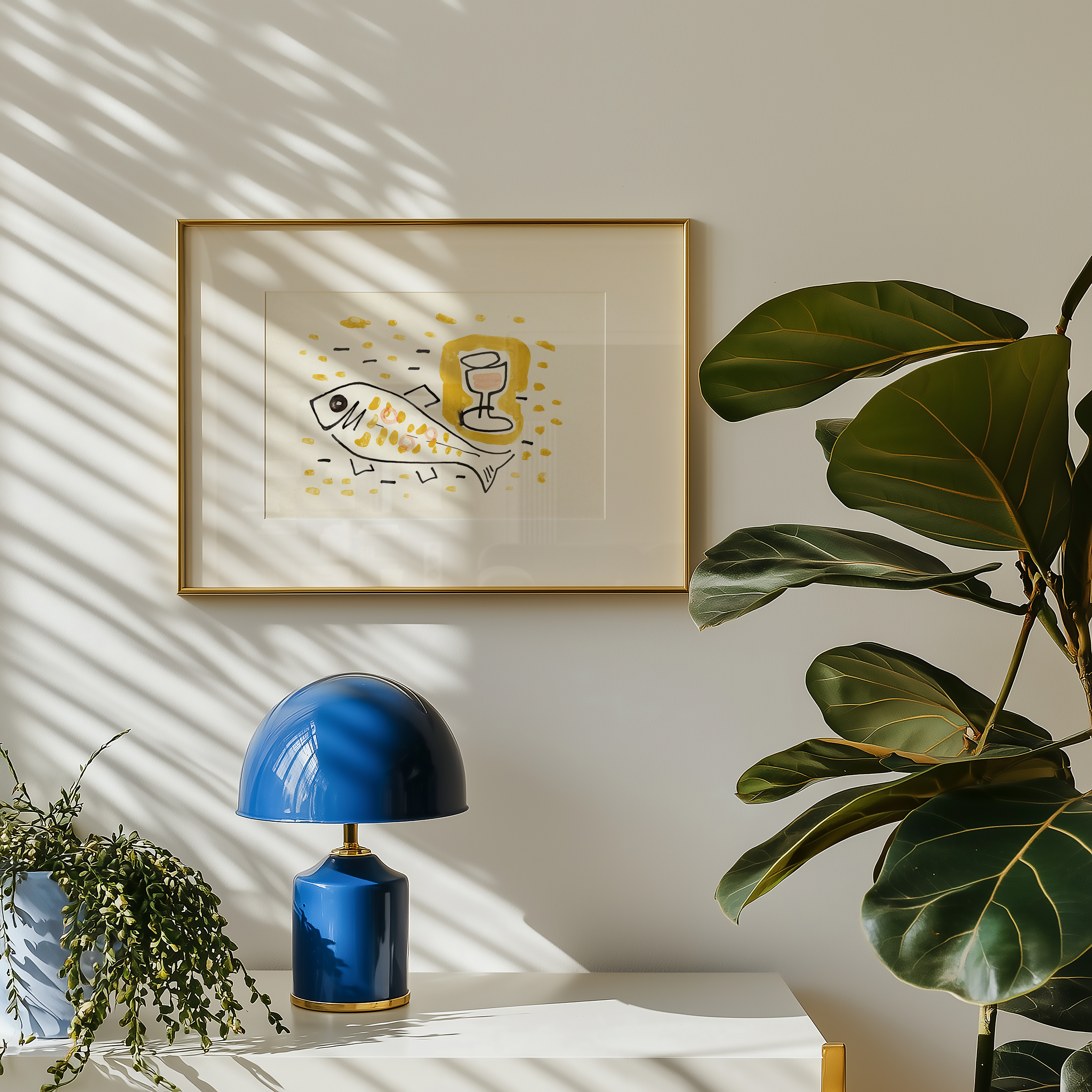 Bild på Still life with fish