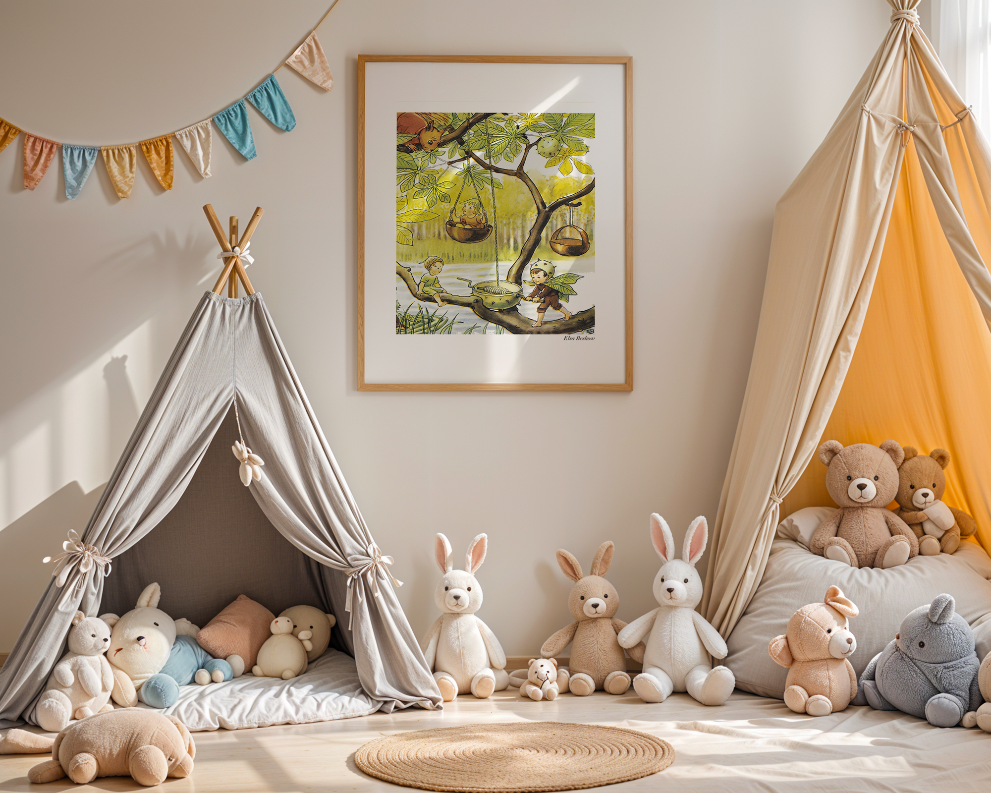 Bild på Ocke Nutta och Pillerill - Nutta åker hiss