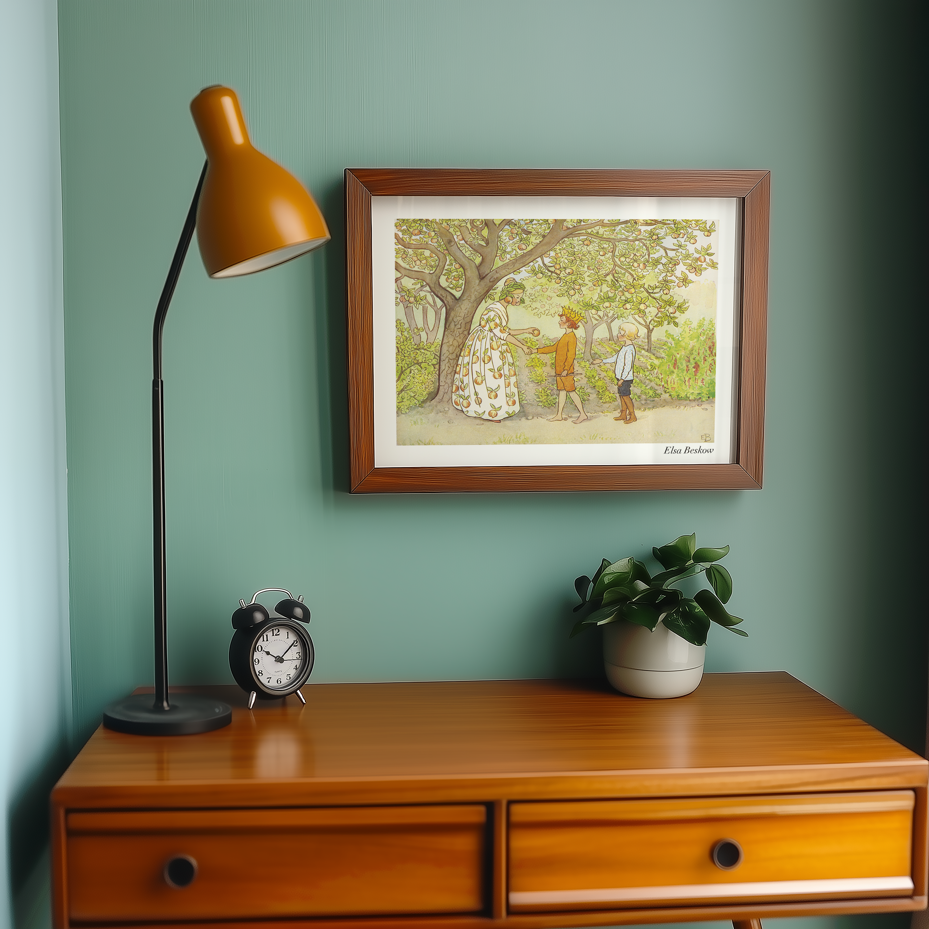 Bild på Lasse-liten i Trädgården - Fru Astrakan