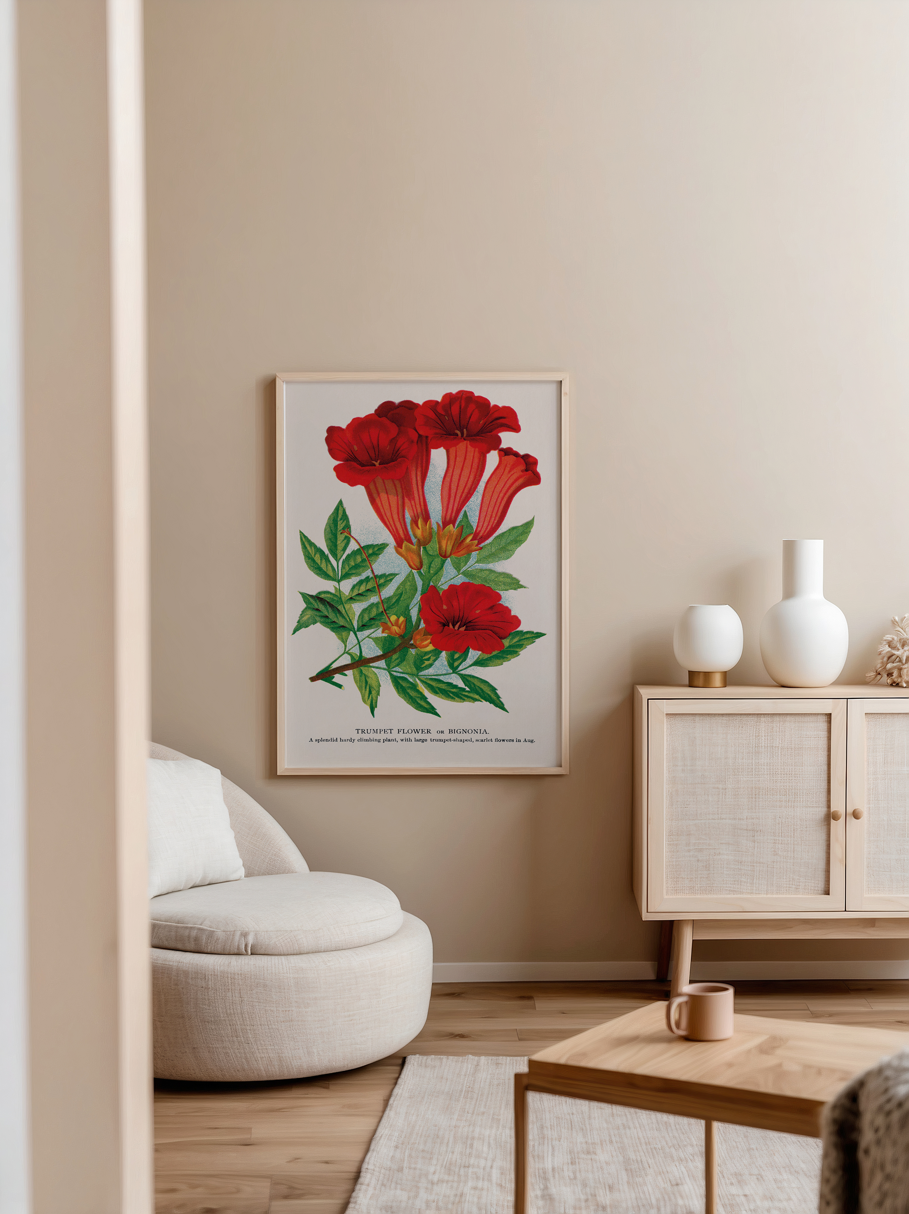 Bild på Trumpet Flower or Bignonia