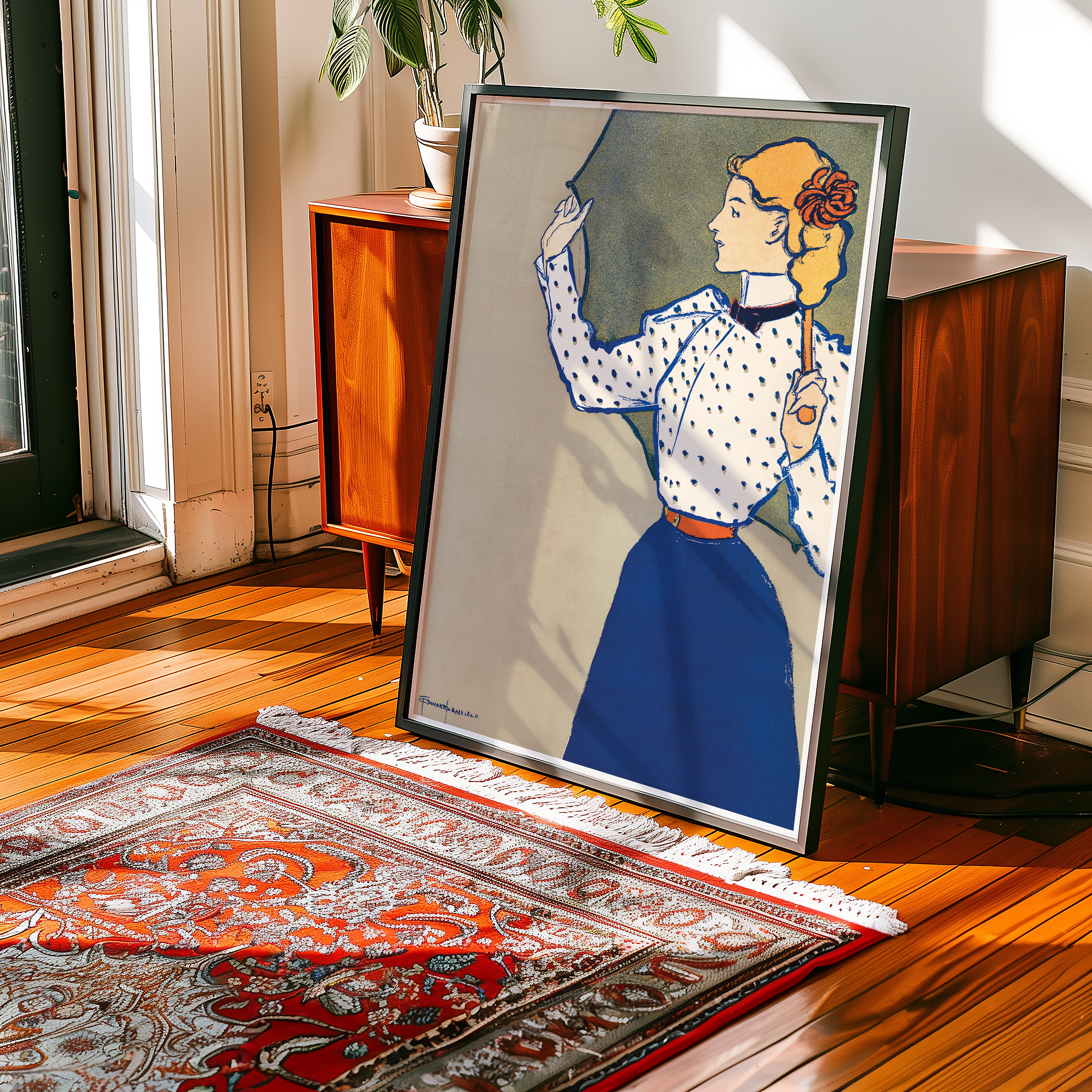 Bild på Woman holding umberella