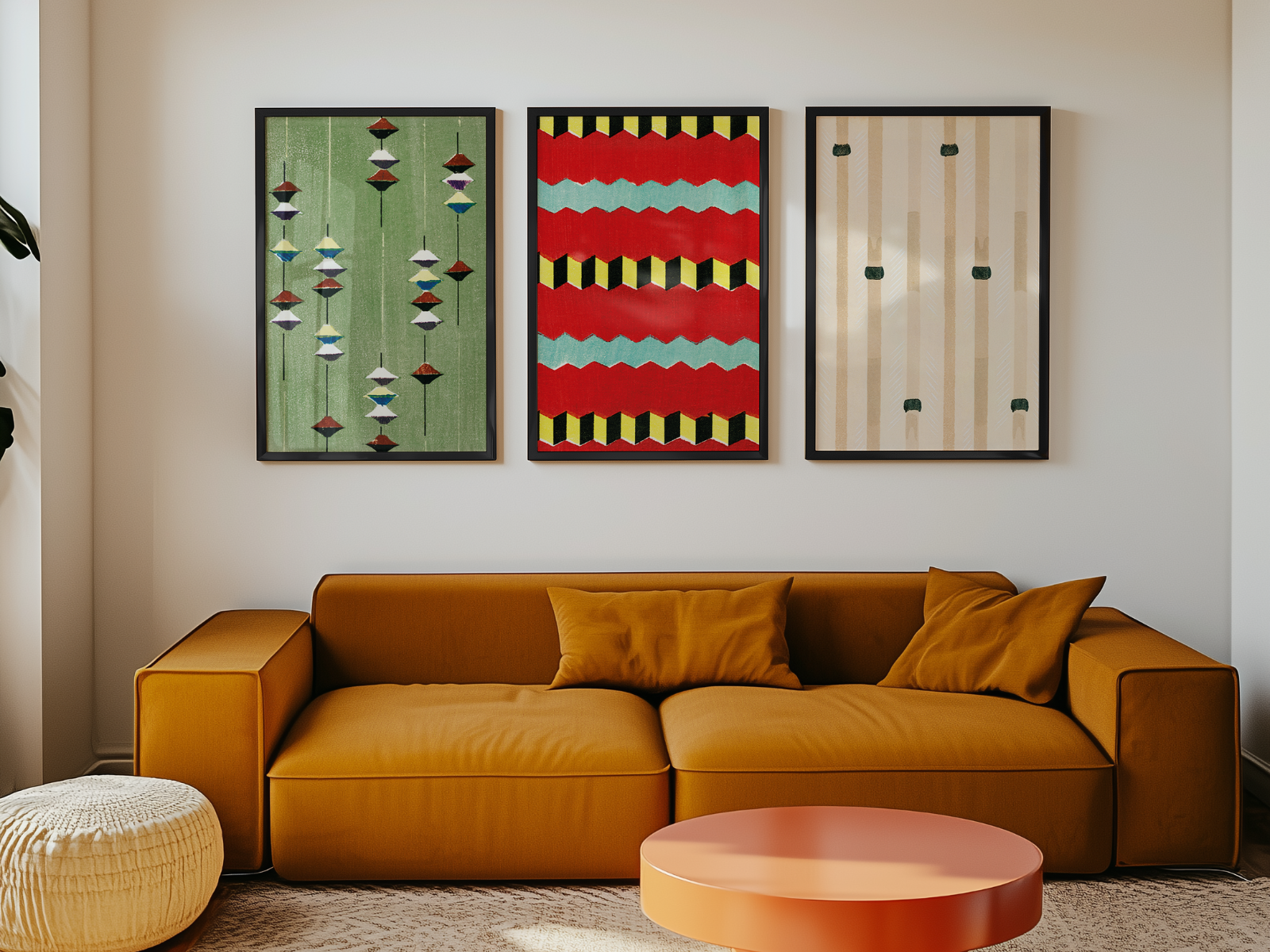 Image of gallery wall with Furuya Korin posters