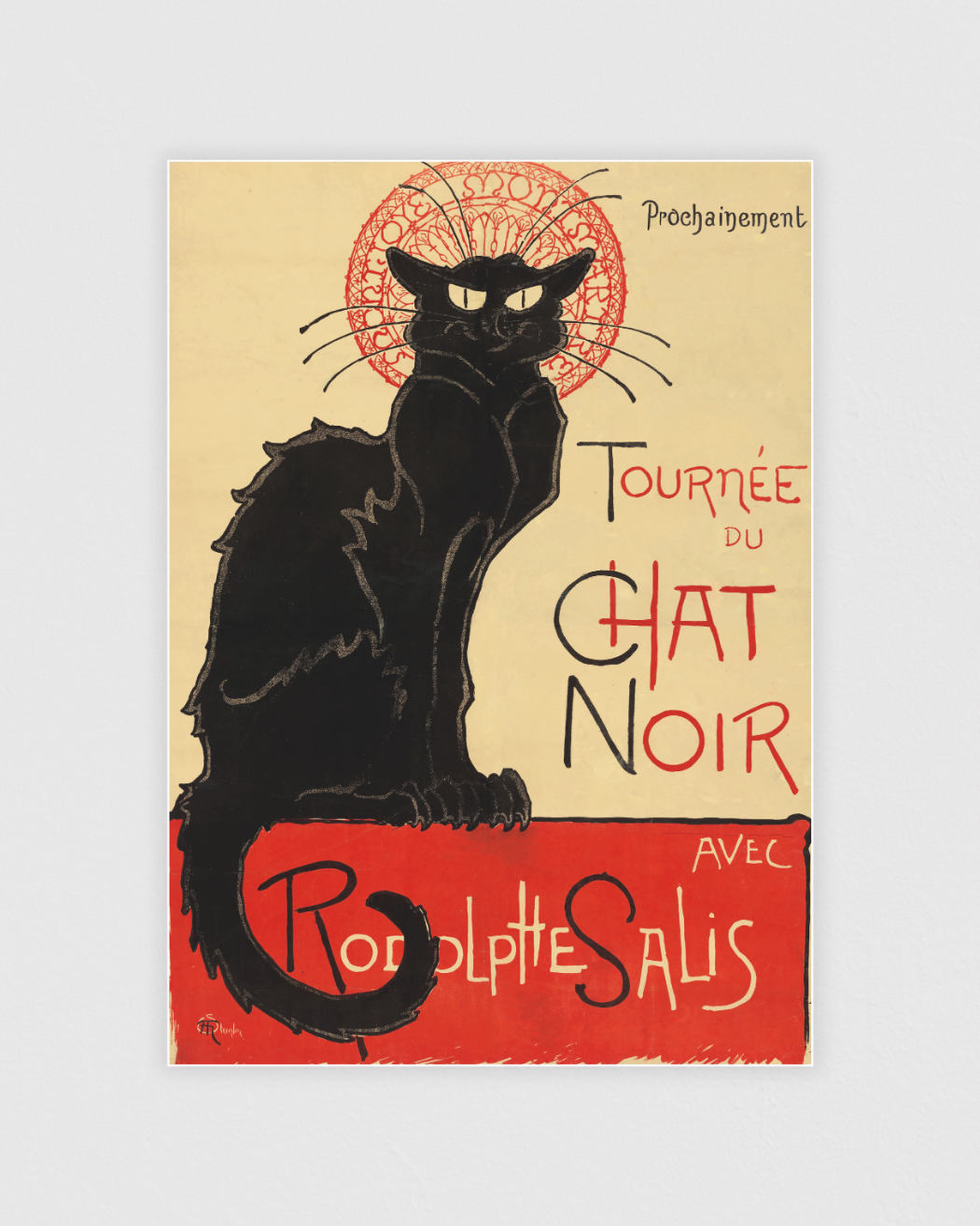 Affiche voor the theatercafé Le Chat Noir i Paris