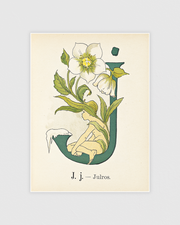 Prinsarnes blomsteralfabet - J