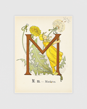 Prinsarnes blomsteralfabet - M