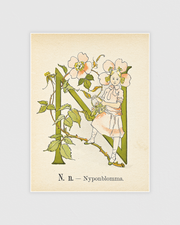 Prinsarnes blomsteralfabet - N