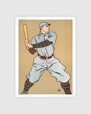 Baseball player holding a bat