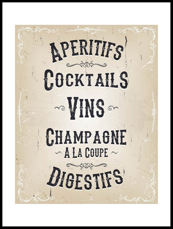 Aperitifs Poster