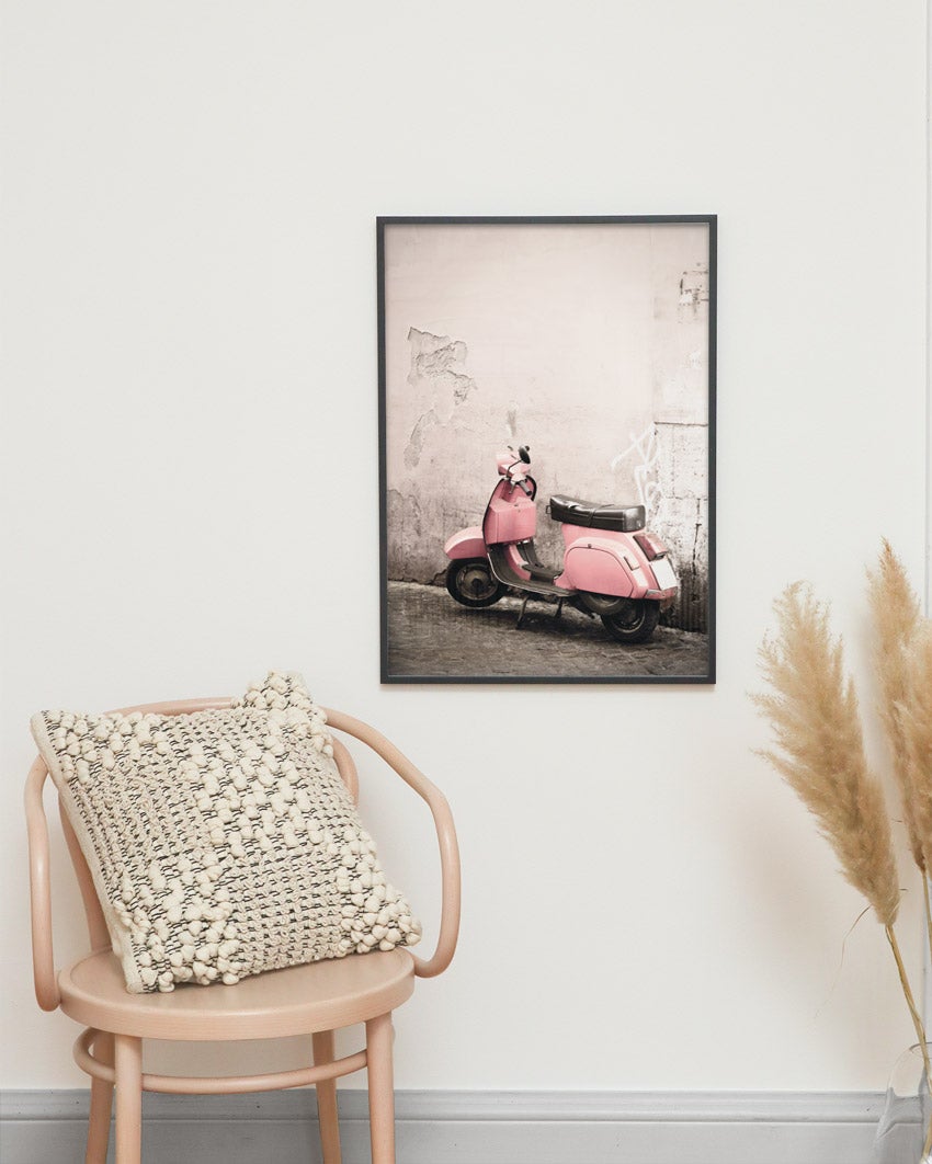 Rosa Vespa Poster