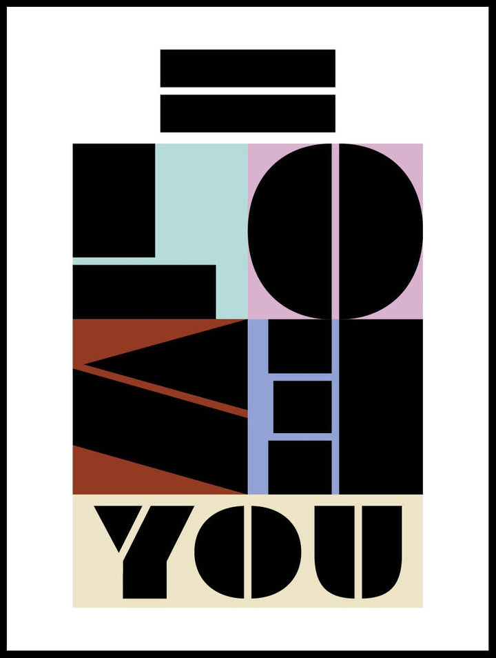 I LOVE YOU No.1 Poster