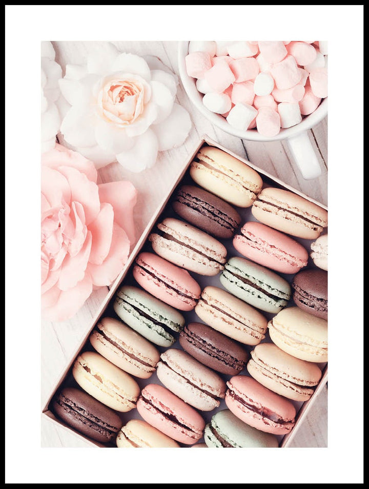 Macarons Och Marshmallows Poster