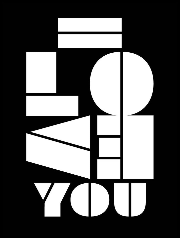 I LOVE YOU No.2 Poster