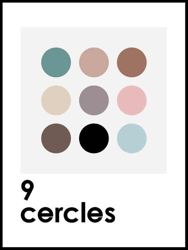 9 Cercles Poster