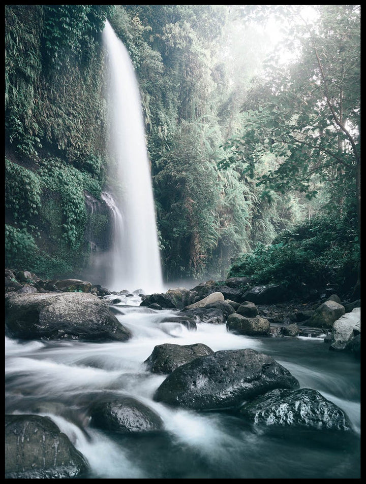 Tiu Kelep Vattenfall Poster