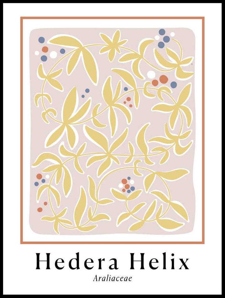 Hedera Helix Pink Poster